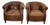 Vintage Dutch Cognac Colored Leather Club Chairs, Set of 2 For Sale