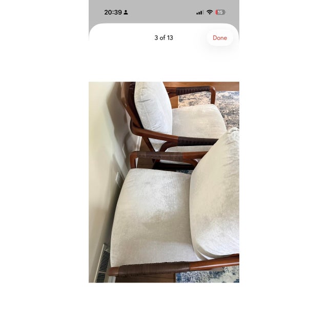 Art Deco Barbara Barry for Baker McGuire Knot Lounge Chairs, Pair For Sale - Image 3 of 6