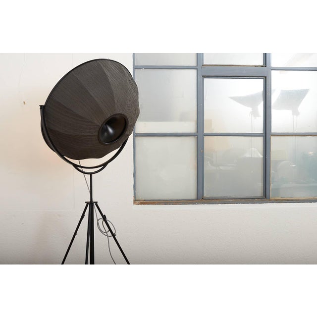 Floor Lamp with Black Metal Frame by Mariano Fortuny for Pallucco, 1985 For Sale - Image 12 of 14