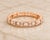 Traditional 14K Pink Rose Gold Diamond Eternity Wedding Band Ring Estate Designer For Sale - Image 3 of 4
