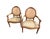 19th Century Louis XVI Style Medallion-Back Armchairs, 1800s, Set of 2 For Sale - Image 5 of 6