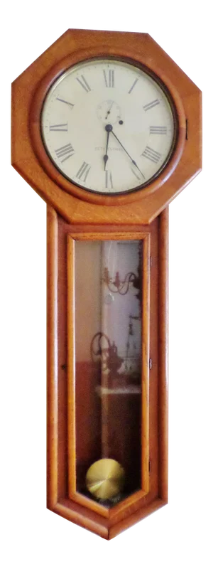 Vintage Seth Thomas Regulator No. 18. Solid Oak Wood Wall Regulator Clock