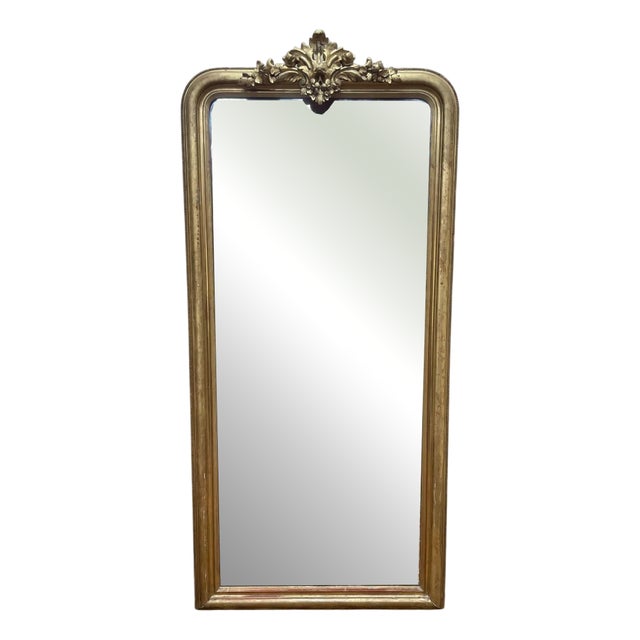 Louis Philippe Mirror with Pediment For Sale