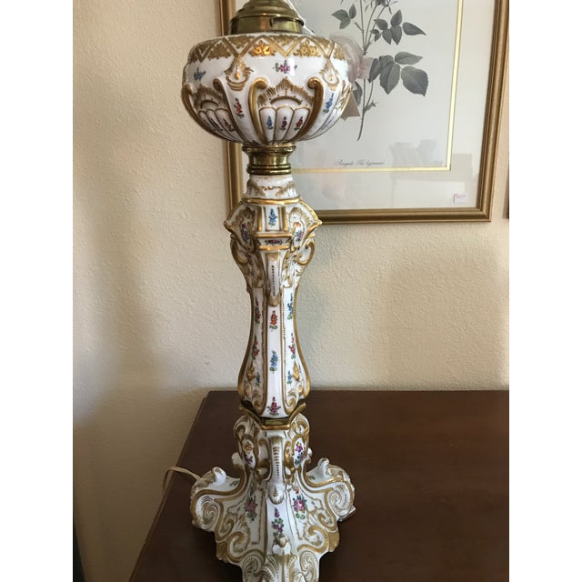 1940s Vintage Meissen Porcelain Lamp Base Chairish