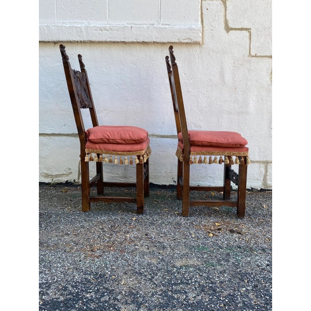 Early 18th Century Antique Italian Chairs a Pair For Sale - Image 5 of 6