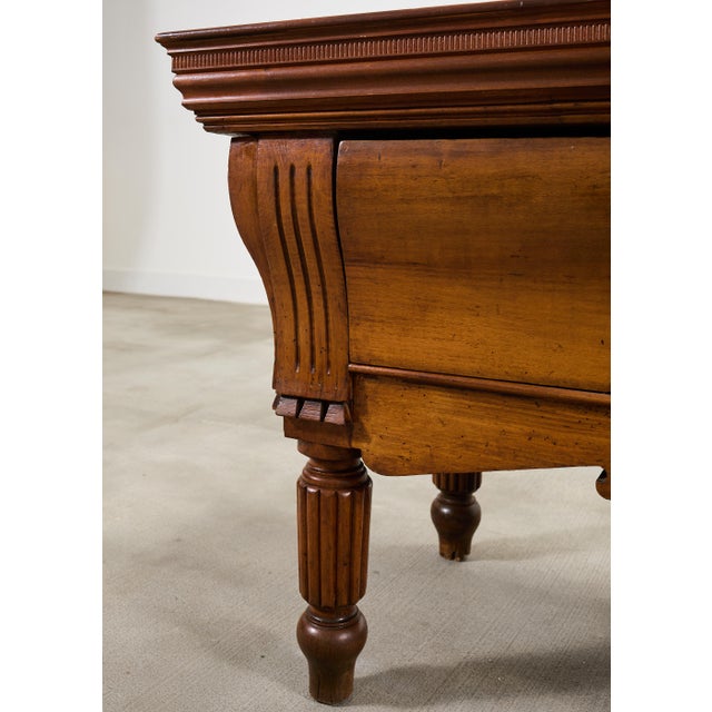 Repurposed 19th C. French Butcher Block Work Table Kitchen Island 8 Ft For Sale - Image 15 of 18