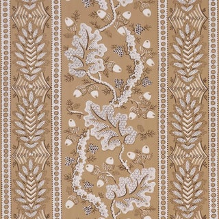 SAMPLE - Schumacher Richmond House Wallpaper In Saffron For Sale