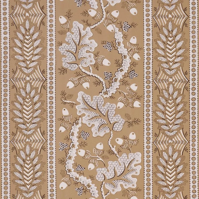 SAMPLE - Schumacher Richmond House Wallpaper In Saffron For Sale
