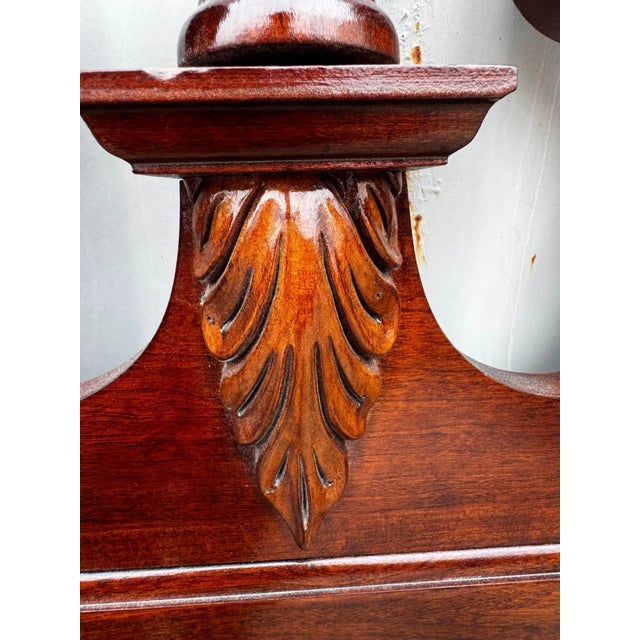 Mid 20th Century Mid 20th Century Cochrane Furniture Federal Style Cherry Trifold Beveled Mirror For Sale - Image 5 of 9