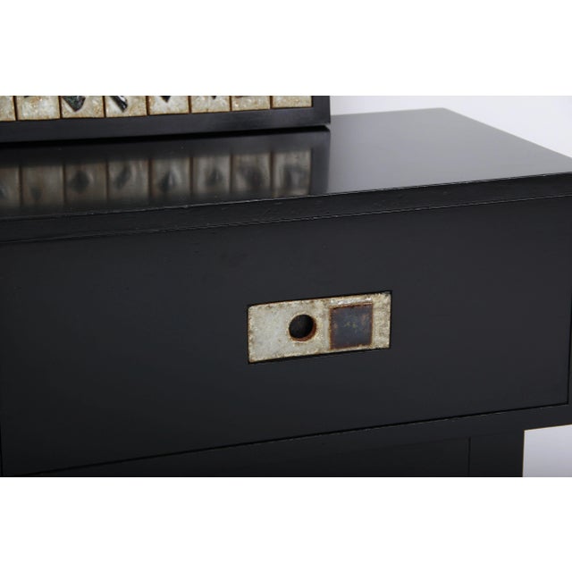 1970s Cabinet & Mirror by Poul Nørreklit for Selectform, 1970s, Set of 2 For Sale - Image 5 of 10