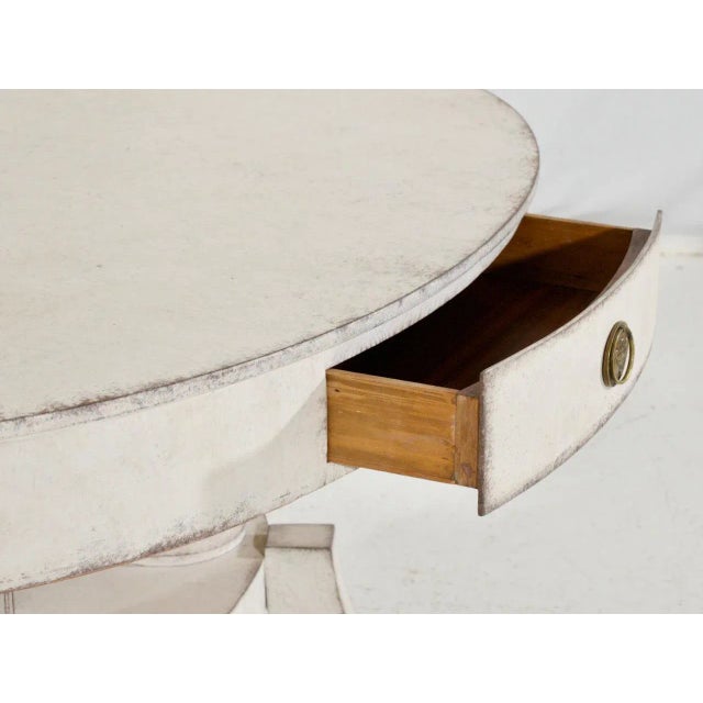 European Oval Center Table, 1820s For Sale - Image 10 of 12