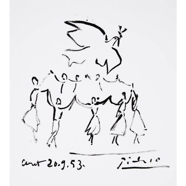 Pablo Picasso (1881-1973) (after) Sardana of Peace Lithograph after a drawing by the artist Signed and dated in the plate...