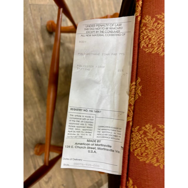 Vintage American of Martinsville Queen Anne Style Gooseneck Arm Chairs - Pair For Sale - Image 13 of 13