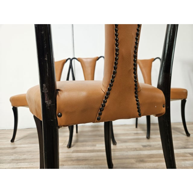 Vintage Italian Chairs attributed to Vittorio Dassi for Dassi Mobili Moderni, 1950, Set of 6 For Sale - Image 13 of 18