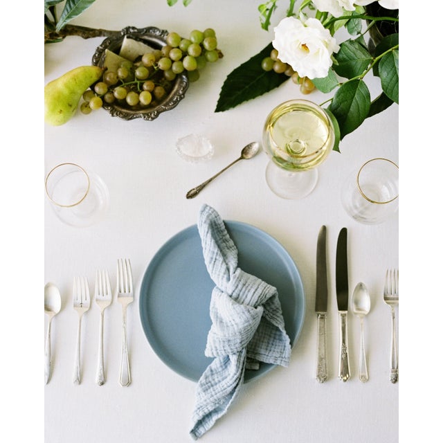 Set of 4, Soft, luxurious, and crafted for elevated gatherings, these Organic Cotton Napkins in Charcoal feature a gentle...