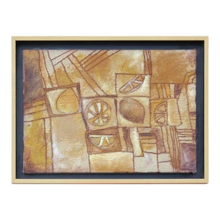 "Limones y Limones 1" Abstract Block Print Early 21st Century For Sale