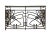 Antique French Art Nouveau Balcony Wrought Iron and Bronze For Sale - Image 4 of 4