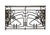 Antique French Balcony - Art Nouveau - Wrought Iron and Bronze For Sale - Image 4 of 4