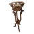 1970s Vintage Carved Fruitwood Tripod Planter on Stand For Sale