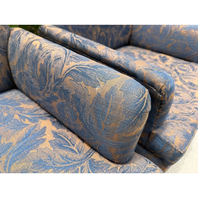 Vintage Mastercraft Parsons Style Armchairs With Brass Sabots, a Pair For Sale - Image 15 of 16