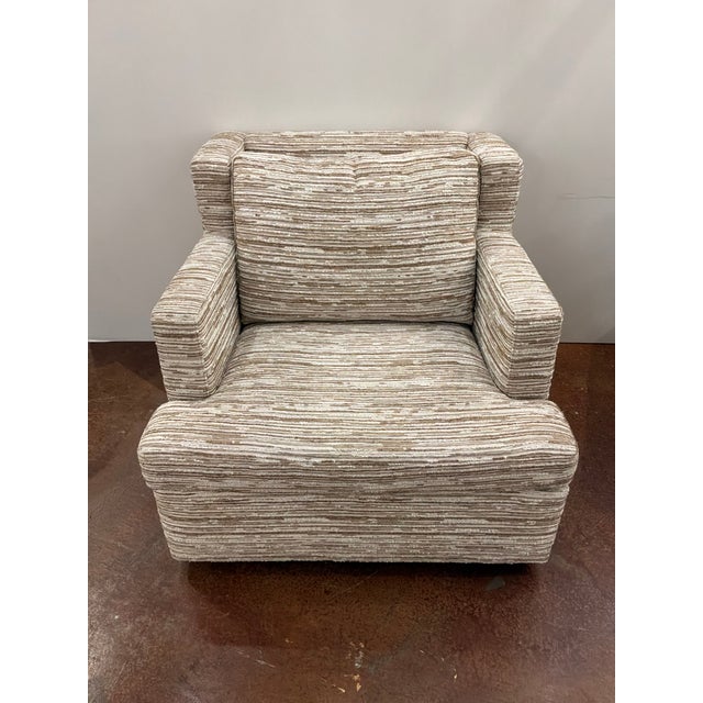 2020s Revelation Unwind Swivel Chairs / Wheat - Pair. For Sale - Image 5 of 9