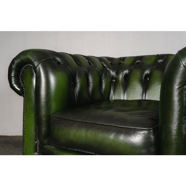 Vintage Chesterfield-Style Lounge Chair For Sale - Image 13 of 18