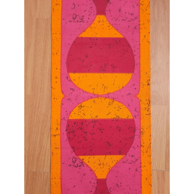 Mid-Century Modern Mid-Century Modern German Pop Art Screen-Printed Wall Hanging by Traute Sänger, 1970s For Sale - Image 3 of 5