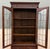 Antique English Jacobean Bookcase Cabinet Double Door Glass Drawers Oak c.1930s For Sale - Image 14 of 18