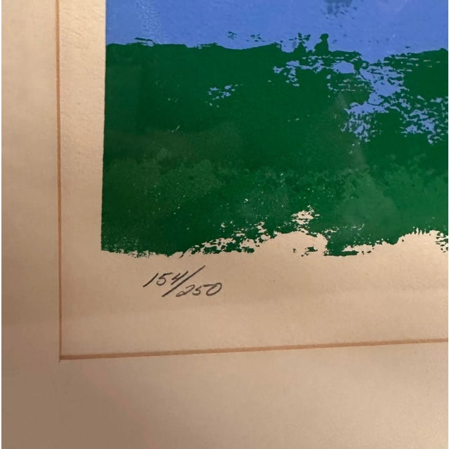 Blue Abstract Limited Edition Leroy Neiman Serigraph of an Equestrian For Sale - Image 8 of 8