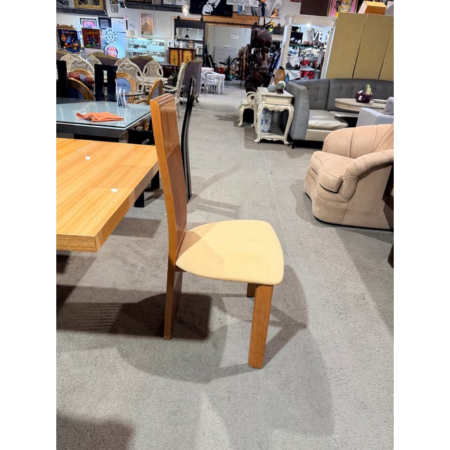 Pietro Costantini Pietro Costantini Tan Zebrawood Dining Set For Sale - Image 4 of 7