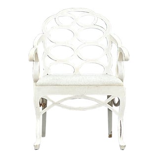 Vintage Regency Loop Chair After Frances Elkins For Sale