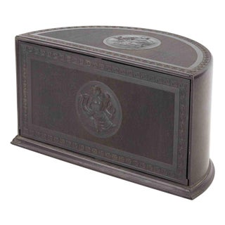 Vintage Art Deco Bakelite Half Moon Box by Linsden, Italy, 1930s For Sale