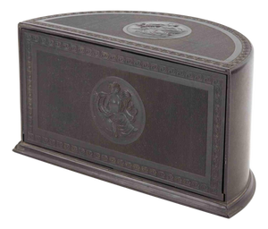 Vintage Art Deco Bakelite Half Moon Box by Linsden, Italy, 1930s