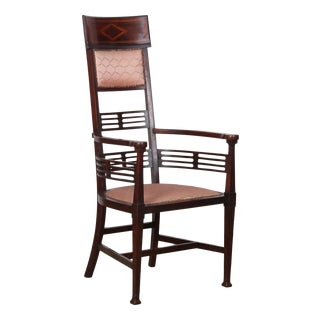 Arts and Crafts English Armchair by J.S. Henry, 19th Century For Sale