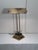 Campaign Vintage Traditional Patinated Brass and Black Marble Tabletop Adjustable Desk Lamp For Sale - Image 3 of 12