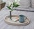 Boho Chic Artifacts Rattan Oval Tray with Cutout Handles in White Wash - 18" For Sale - Image 3 of 8