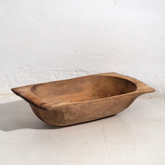 Antique Primitive Wooden Bowl For Sale - Image 6 of 7