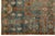 Textile Antique Malayer Hand-Knotted Wool Rug - Distressed Muted Slate Blue & Terracotta For Sale - Image 7 of 9