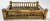 Vintage Scorched Rattan Split Reed Railed Tray For Sale - Image 9 of 10