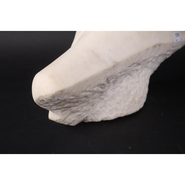 Stone Early 20th Century Marble Bust of Abraham Lincoln For Sale - Image 7 of 8