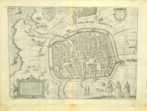 Franz Hogenberg - View of Haarlem, the Netherlands - Late 1500