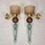 Mid-Century Modern 1990s Petrol Blue, Beige Murano Glass Sconces - a Pair For Sale - Image 3 of 15