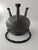 Metal Antique Bronze Cauldron with Coat of Arms on Tripod, 1890s For Sale - Image 7 of 9