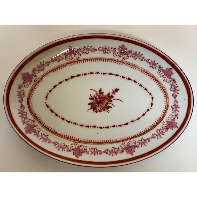 Nouvelle Compagnie Des Indes Apponyi Purple Porcelain Serving Dish, Hand-Painted For Sale - Image 11 of 12