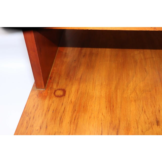 Wood Vintage Lane Furniture Mid-Century Modern Tile Side Table For Sale - Image 7 of 13