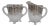 Vintage Silver Overlay Grapevine Sugar & Creamer Set Attributed to Silver City Glass Co.- 2 Pieces For Sale