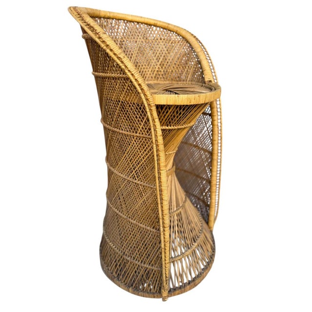 Rattan Stool, France, 1960s For Sale - Image 3 of 8