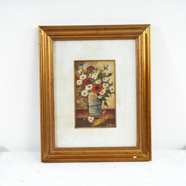 G. Dari, Untitled, 1960s, Paint on Board, Framed For Sale - Image 5 of 5