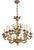 Historic Cast Eighteen Bulbs Chandelier from the Castle For Sale