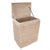 Artifacts Rattan Rectangular Hamper with Hinged Lid in White Wash For Sale - Image 4 of 7